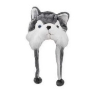 Czapka pluszowa Husky Pies