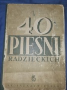 40 pieśni radzieckich 1950 Zofia Lissa nuty śpiewnik PRL