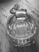 Pojemnik szklany z pokrywką zajączek 12 cm Altom Design