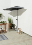 Parasol balkonowy, przyścienny. Półparasol Szary