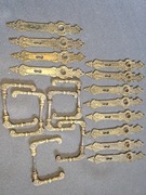 Klamka drzwiowa mosiężna retro