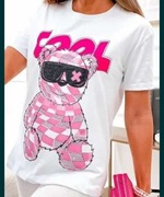 Koszulka miś z cyrkoniami 