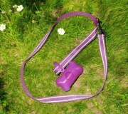 Nowa różowa smycz z odblaskami dla pieska suczki 100cm metrowa gratis pojem