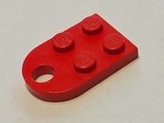 Lego 3176 płytka z otworem 3x2 czerwony - 2 sztuki !