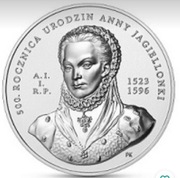 50 zł 500. rocznica urodzin Anny Jagiellonki