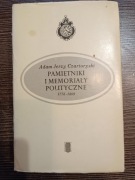Pamiętniki i memoriały polityczne 1776-1809 Adam Jerzy Czartoryski