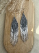 Kolczyki z japońskich koralików.