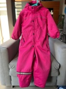 Różowy Kombinezon Zimowo-Wiosenny 110 (116-122), 5-6 lat wodoodporny
