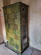 Unikatowy, zabytkowy PIEC KAFLOWY .Zielony, retro ,klasyk.