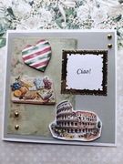 Kartka Włochy Rzym Koloseum  wino sery kartka włoska 