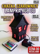 Lampka Domek 3D z pilotem – Zmień kolor! Nocne oświetlenie