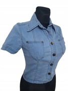 III KURTKA PLEIN SUD JEANS LOGO 40/M KATANA BLUZA KOSZULA KRÓTKI RĘKAW