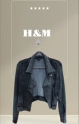 Kurtka katana bomberka H&M bawełna na zamek