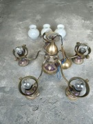 Zestaw lampa typu pająk plus kinkiet 