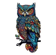 Puzzle 3D Drewniane dla dzieci i dorosłych - Sowa 