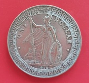 Moneta 1 dolar 1912 Hong Kong replika