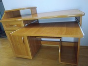 SZEROKIE I SOLIDNE BIURKO Z SZAFKĄ I SZUFLADĄ!  DO BIURA 