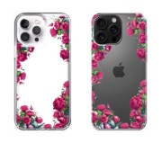 iPhone 16 Pro Max etui case kwiaty transparentne ponad 200 modeli telefonów