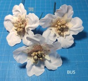 SCRAPKI KRAKÓW KWIATY z bawełny 3 szt. niebieskie, GIRL