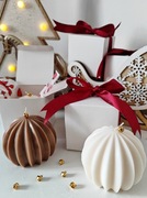 Świeca sojowa świąteczna bombka - prezent, upominek handmade