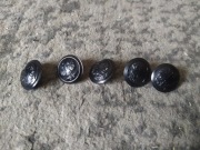 Guzik PRL mundur LWP czarny orzełek bez korony