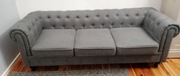Sofa 3 osobowa Beliani chesterfield jak nowa 