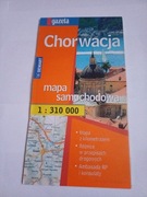 Chorwacja, mapa samochodowa.