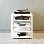 Stolik audio regał hifi na gramofon płyty winylowe FOS