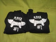 Zestaw bluz dla par, Player 1, Player 2