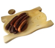 Drewniane Stylowe góralskie Korytko Tacka na jedzenie grilla mięso 50 cm