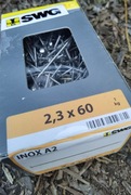 Gwoździe nierdzewne SWG 2,3x60 inox A2 1kg