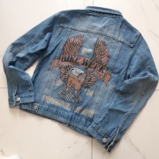 Kurtka jeansowa orzeł cyrkonie opal roz. L/Xl