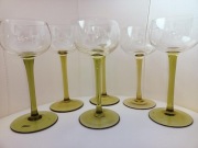 **ŚWIĘTA**kieliszki ZIELONE Glaswerk vs. Lausitzer 1970+