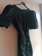 Elegancka dwustronna czarna sukienka rozmiar L