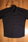 Koszula Jack's r. M 39/40 męska czarna kr rękaw bawełniana 