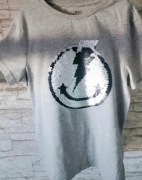 T-shirt 140 bawełna cekiny