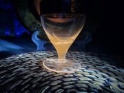 Kieliszek bohemia selenowo - manganowy Unikat 