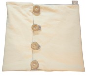 Dwustronny bawełniany Komin damski na guziki Owl with Soul