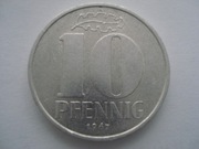 Niemcy NRD 10 fenigów 1967 A