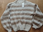 Włoski, miękki i puszysty sweter z najnowszej kolekcji r.S/M