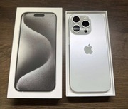 iPhone 15 pro biały 128 GB piękny stan komplet 