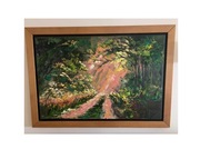 Małgorzata Kruk obraz olejny Dukt Leśny 120x80 