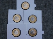  2 zł złote 2006 r Obiegowe. 5 sztuk Menniczych Monet PROSTO Z WORECZKA 