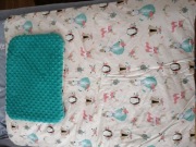 Kołderka + poduszka minky