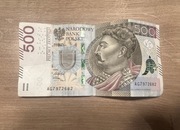 Banknot 500 zł seria AG