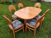 Stół do jadalni z 6 Krzesłami rozkładany