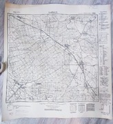 Stara niemiecka mapa topograficzna Leubusch Luboszyce 1940r pieczątki. Oryg