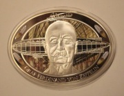 GRAF FERDINAND VON ZEPPELIN - PIĘKNY NUMIZMAT, 100 GRAM, MENNICZY