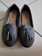 Balerinki zamszowe szare 39 nowe