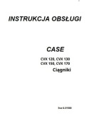 Instrukcja Obsługi Case CVX 120, CVX 130, CVX 150, CVX 170 PL